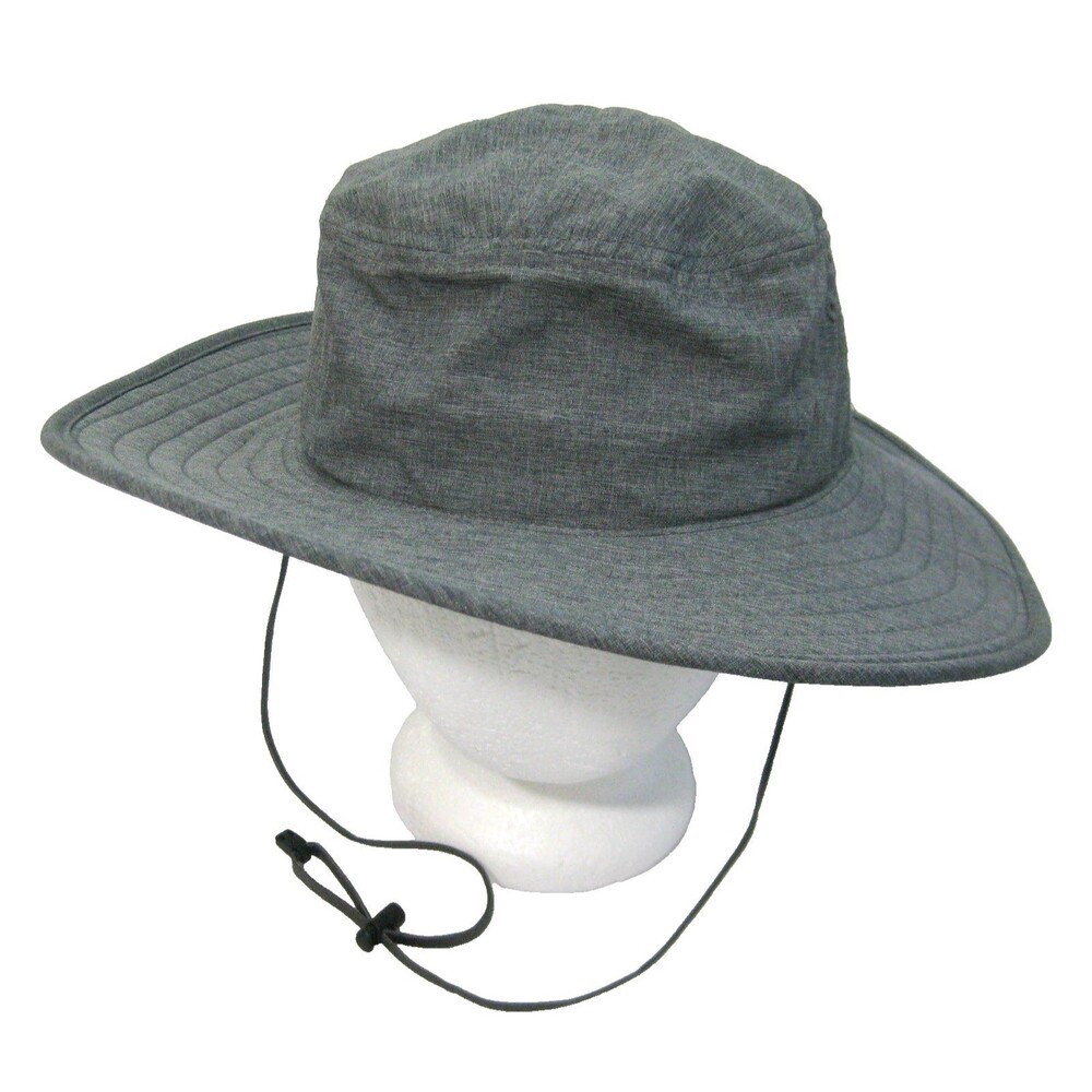 New SOLAR ESCAPE Gray Boonie Hat (One Size) 100% Polyester Safari Sun Wide Brim